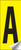 Identification letters A-Z 45x130mm - Safety Sign