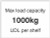 Max load capacity 1000kg UDL per shelf, 100x75mm magnetic PVC - Safety Sign