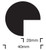 Impact protection semi-circular 40/40 self adhesive