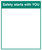 Mirror Message - Safety starts with you 405x485mm