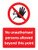 No unauthorised persons allowed beyond this point - Safety Sign