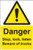 Danger stop, look, listen beware of trucks floor graphic 400x600mm - Safety Sign