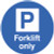 Forklift parking floor graphic 400mm dia