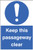 Keep this passageway clear floor graphic 400x600mm - Safety Sign