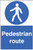 Pedestrian route floor graphic 400x600mm - Safety Sign