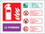 L2 powder extinguisher identification Horizontal - Safety Sign