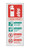 Foam spray identification aluminium 75x200mm - Safety Sign