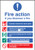 Fire Action EEC (Manual Without Lift)   - A5 Sav - Safety Sign