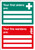 First Aiders/Fire Wardens are Adapt-a-sign 215x310mm - Safety Sign