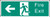 Braille - Fire exit left - Safety Sign