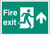 Fire exit up - A4 rp - Safety Sign