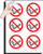 No smoking 75mm dia - sheet of 6 - Safety Sign