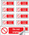 Do not unplug sheet of 10 labels 40x18mm - Safety Sign
