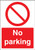 No parking - A4 sav - Safety Sign
