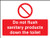 Do Not Flush Sanitary Products In Toilet - Safety Sign