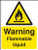 Flammable liquid Vertical - Safety Sign