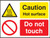 Caution hot surface do not touch - Safety Sign