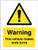 Warning this vehicle makes wide turns - Safety Sign