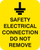 Safety Electrical Connection Do Not Remove Sheet Of 25 Labels 40X50mm - Safety Sign