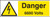 Danger 6600 volts - Safety Sign