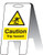 Caution trip hazard (self standing folding sign) - Safety Sign