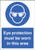 Eye protection must be worn - A4 rp - Safety Sign