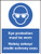 Eye protection must be worn (English/polish) - Safety Sign