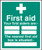 First aiders the nearest first aid box is situated - Safety Sign