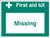 First Aid Kit Missing