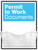 Permits Document Holder on 10mm Foam PVC 440x600mm - Safety Sign