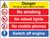 Petroleum spirit highly flammable/no smoking etc - Safety Sign
