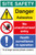 Site Safety Board Asbestos 600X900mm C/W Contact Details 1mm PVC - Safety Sign