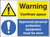 Warning confined space approved PPE must be worn - Safety Sign