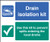 Drain isolation kit
