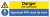 Danger Hot works area Approved PPE must be worn - Safety Sign