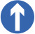One way symbol floor graphic 400mm dia