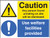 Caution any person found urinating / use welfare facilities - Safety Sign