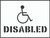 Stencil kit 400x300mm - Disabled