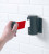 Wall mounted retractable barrier 3m red/white webbing 50mm wide c/w screw in wall clip - Safety Sign