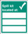 Spill kit located at
