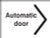 Automatic door > - Safety Sign