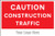 Caution construction traffic, site saver sign 600x400mm - Safety Sign