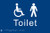 Braille - Toilet gents/disabled - Safety Sign
