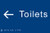 Braille - Toilets <--- - Safety Sign