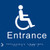 Braille - Disabled entrance - Safety Sign