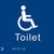 Braille - Disabled toilet - Safety Sign