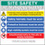 Site safety board, helmets, footwear, hi vis, unauthorised entry, site saver sign 1220x1220mm - Safety Sign