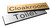 Engraved Sign with adhesive backing - 300x100mm dia Black text on aluminium effect - Safety Sign
