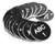 27mm Engraved Valve Tags - 50 sequential numbers with prefix - (eg. 1-50) White text on black