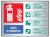 ABC powder extinguisher ID aluminium 150x200mm adhesive backed - Safety Sign